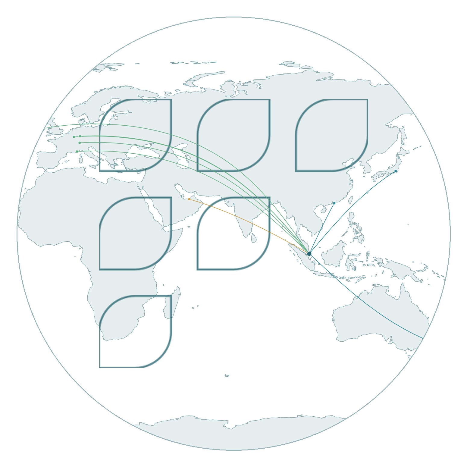 FMI Top 10 Capital Hubs — global map